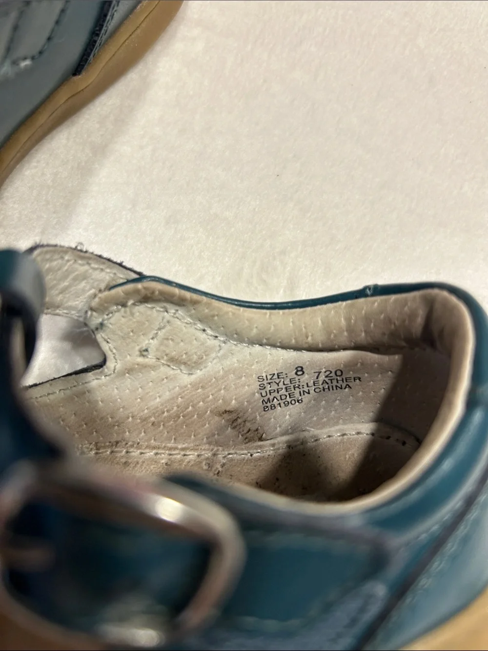 L'Amour Teal Mary Jane Shoes